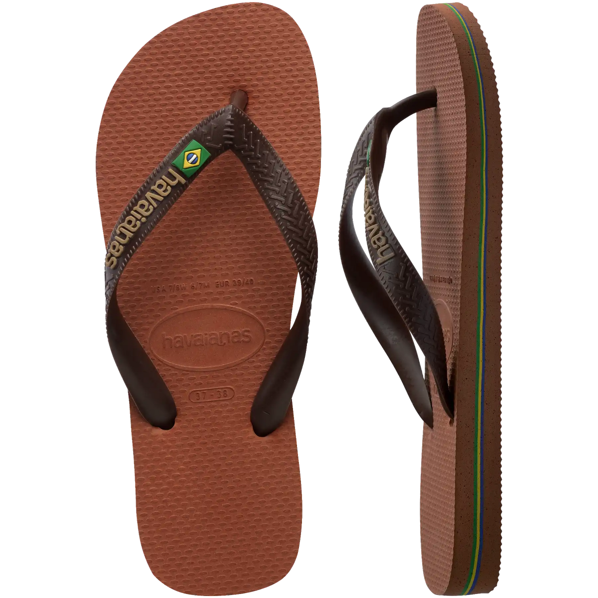 Women's Brazil Logo Flip Flops