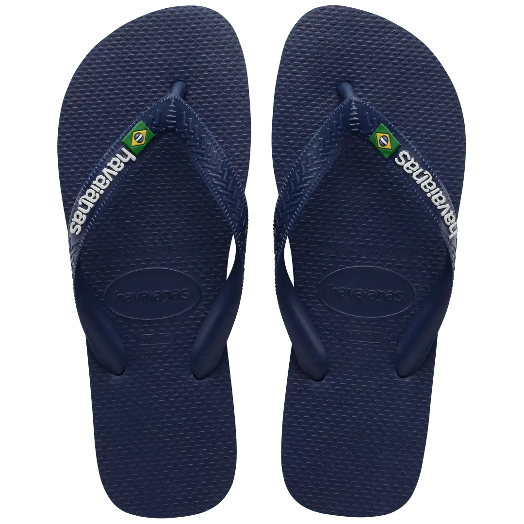 Kids' Brazil Logo Flip Flops
