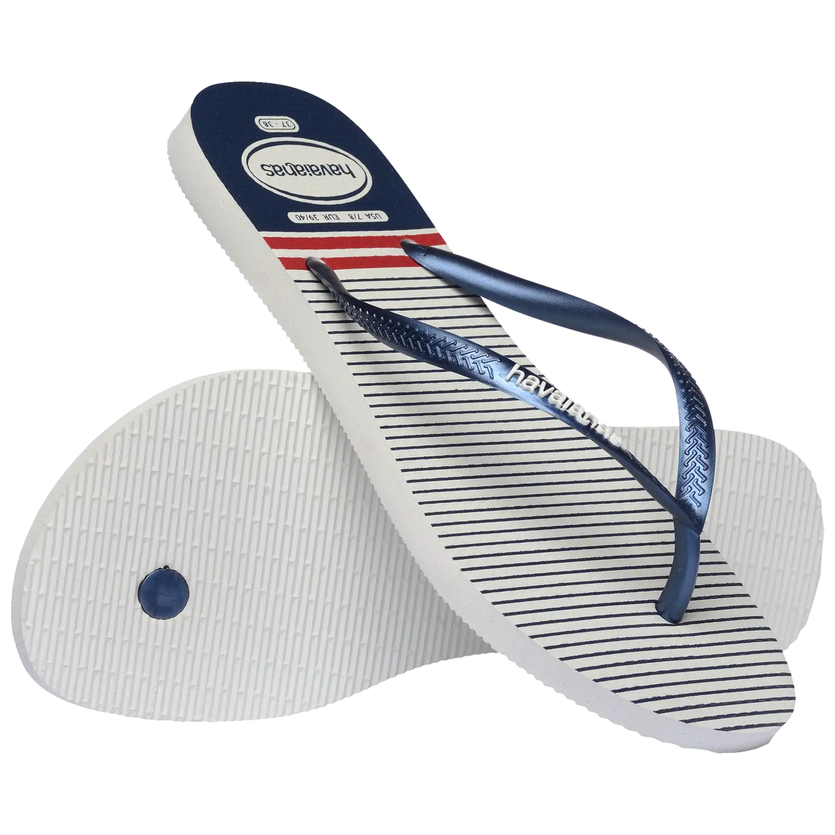 Women's Nautical Slim Flip Flops