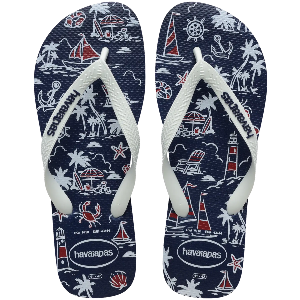 Men's Top Nautical Flip Flops