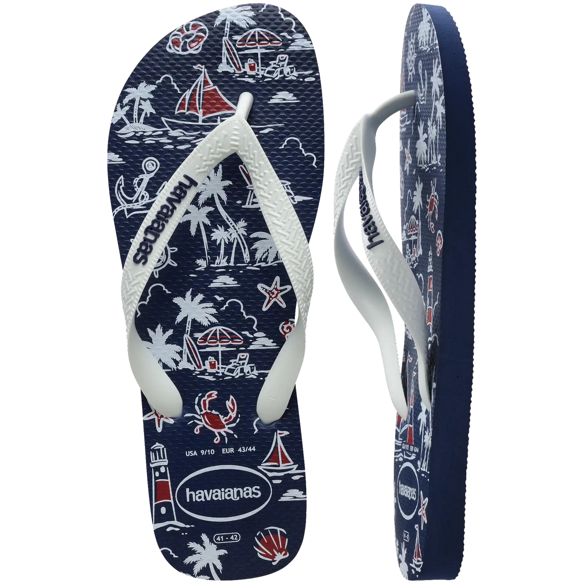 Men's Top Nautical Flip Flops