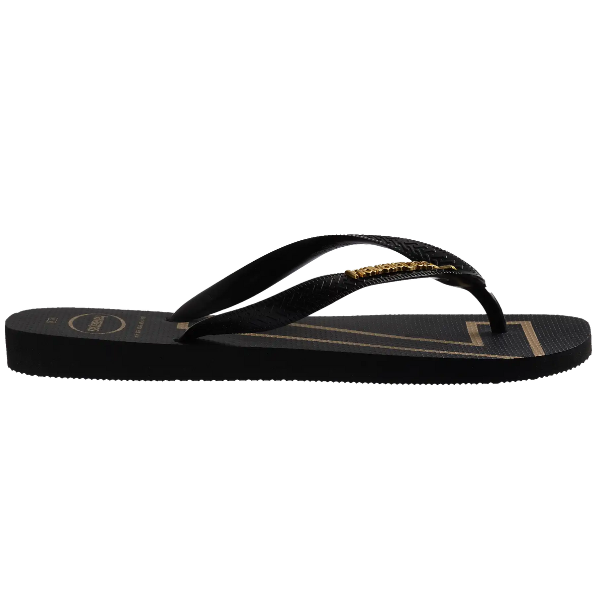 Vini Jr. Golden Top Flip Flops